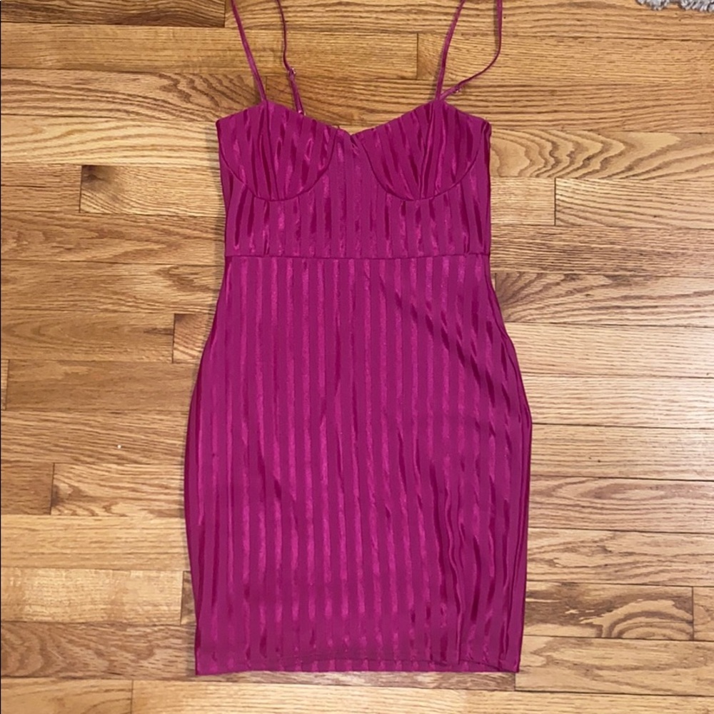 Pink mini dress